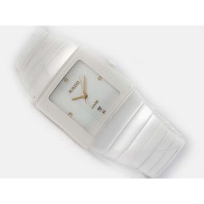 Hot Sell Rado Sintra Jubile Gold Hands Womens All White Date Watch 