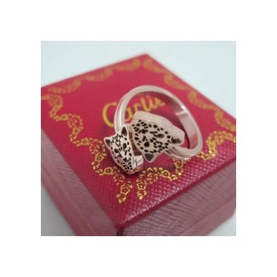 Panthere de Cartier Pink Gold Ring Adjustable Size Rare Fashion Jewellery Women