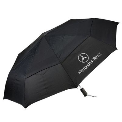 Mercedes Benz Golf Black 3-Sections Telescoping Shaft  BMW Logo Windproof Water Repellent Men Sport Umbrella