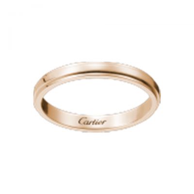 Cartier Replica D'Amour Engagement Women Rose Gold Ring Simple Classic Design Couple Style