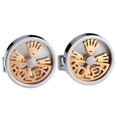 Rolex Top Sale Gold Design Logo Elegant Style Silver Round Cuff Buttons Male