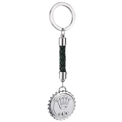 Rolex Triplock Submariner Crown Silver Key Ring Black Rope Keychain Unisex Accessory Valentine Gift