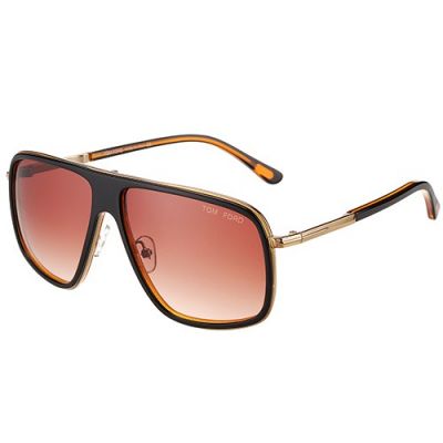2017 Hot Selling Tom Ford Women's Oversized Brown Sunglasses Rose Gold Frame 