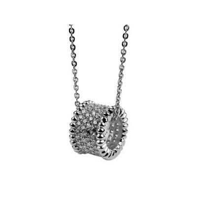 Van Cleef & Arpels Perlee Diamonds Pendant Necklace  18kt White Gold Sale Online Canada 