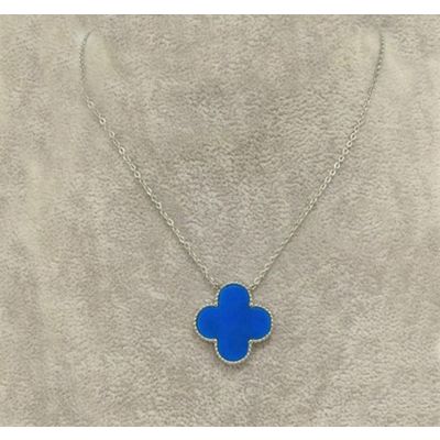 Van Cleef & Arpels Sweet Alhambra Clover Necklace  Red/Blue Pendant Valentine Gift UK Women